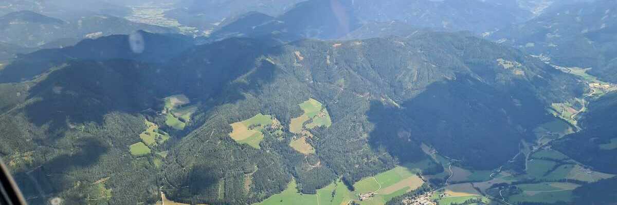 Flugwegposition um 11:25:02: Aufgenommen in der Nähe von Tragöß-Sankt Katharein, Österreich in 2064 Meter